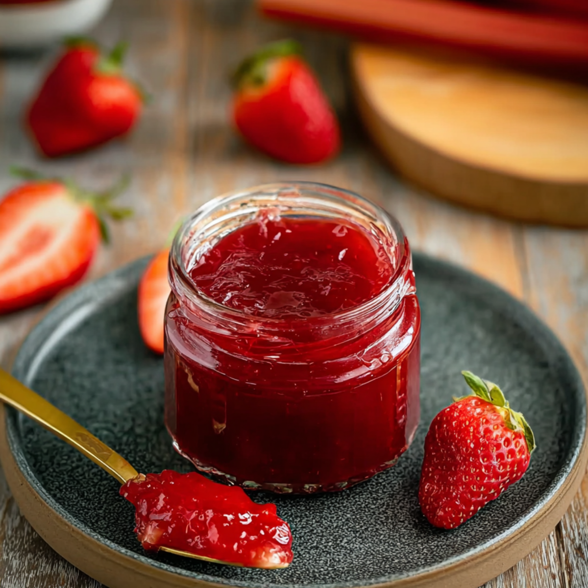 Small Batch Strawberry Rhubarb Jam