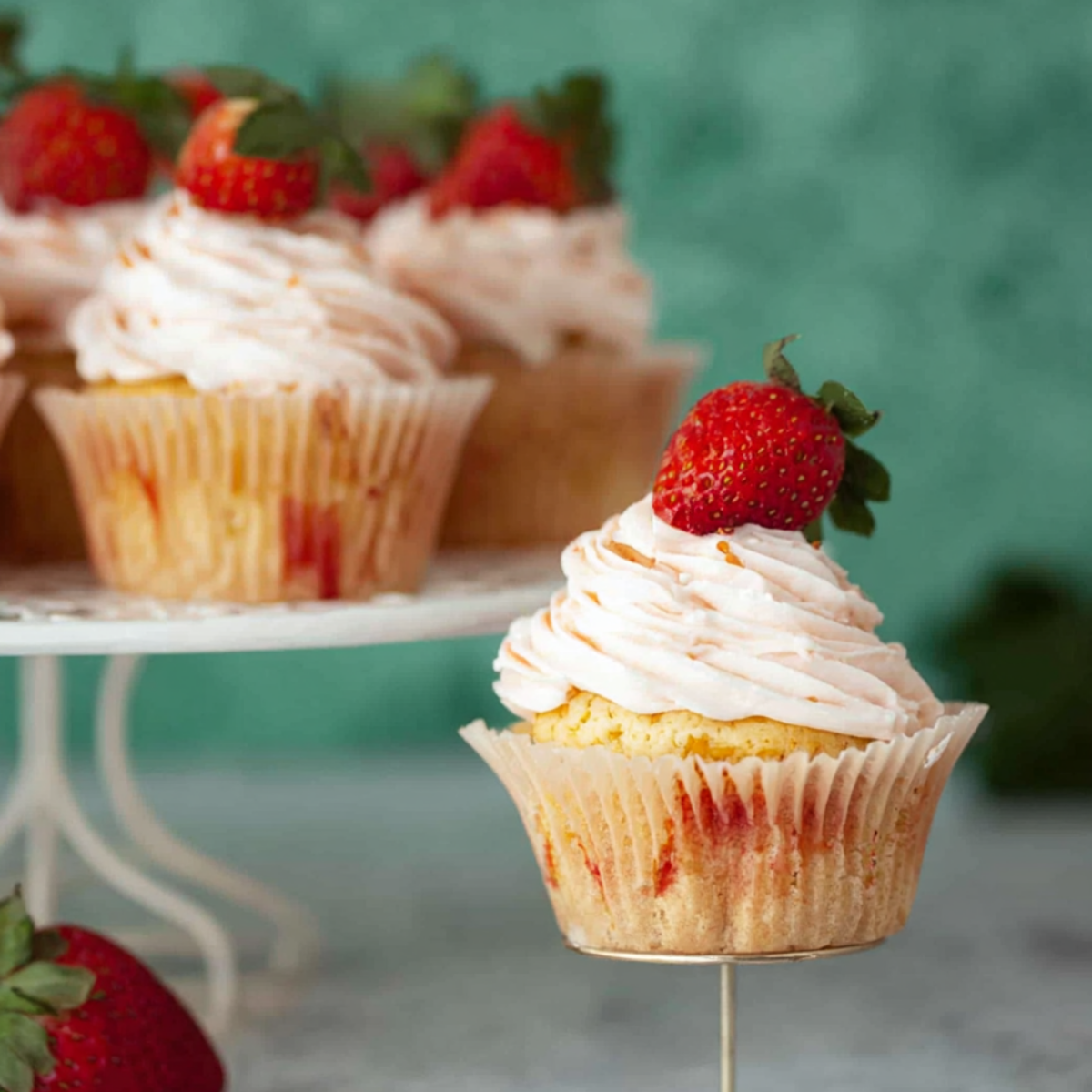 Strawberry Filled Cupcakes