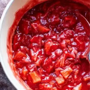 Strawberry Rhubarb Pie Filling