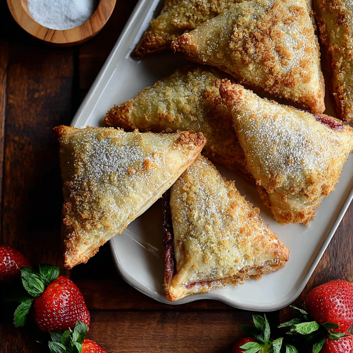 Strawberry Rhubarb Turnovers