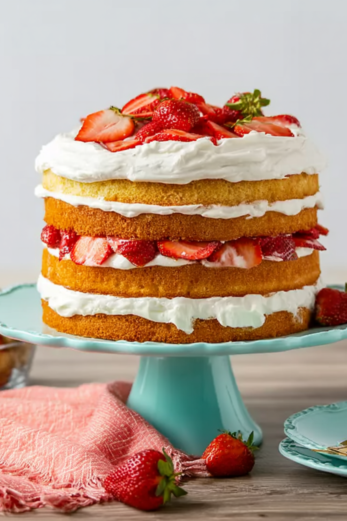 Strawberry Shortcake Cake