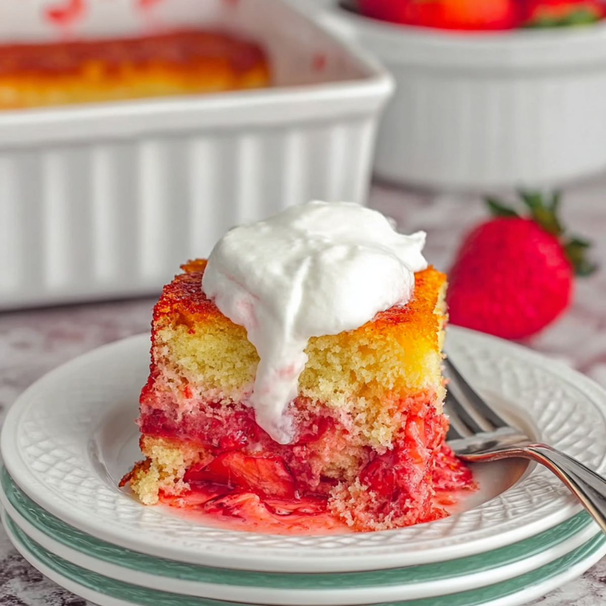 Strawberry Shortcut Cake