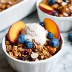 Vegan Blueberry Nectarine Crisp