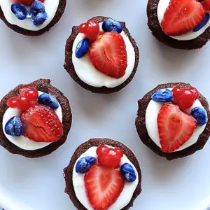 4th of July Brownie Bites