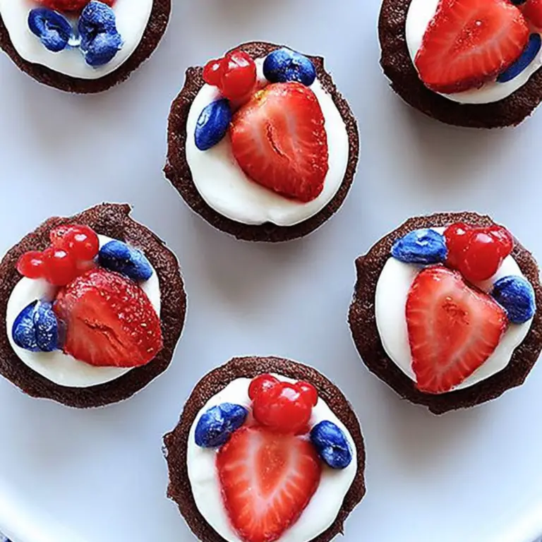 4th of July Brownie Bites