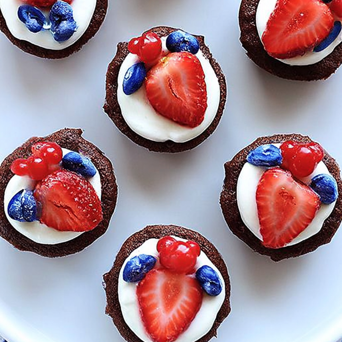 4th of July Brownie Bites
