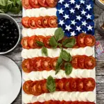 American Flag Caprese Salad