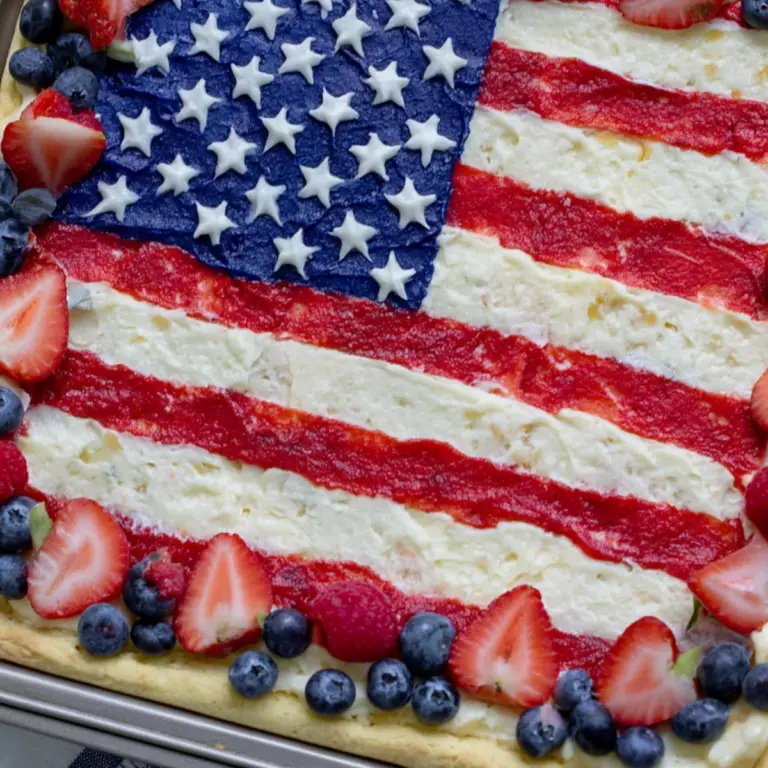 American Flag Fruit Pizza