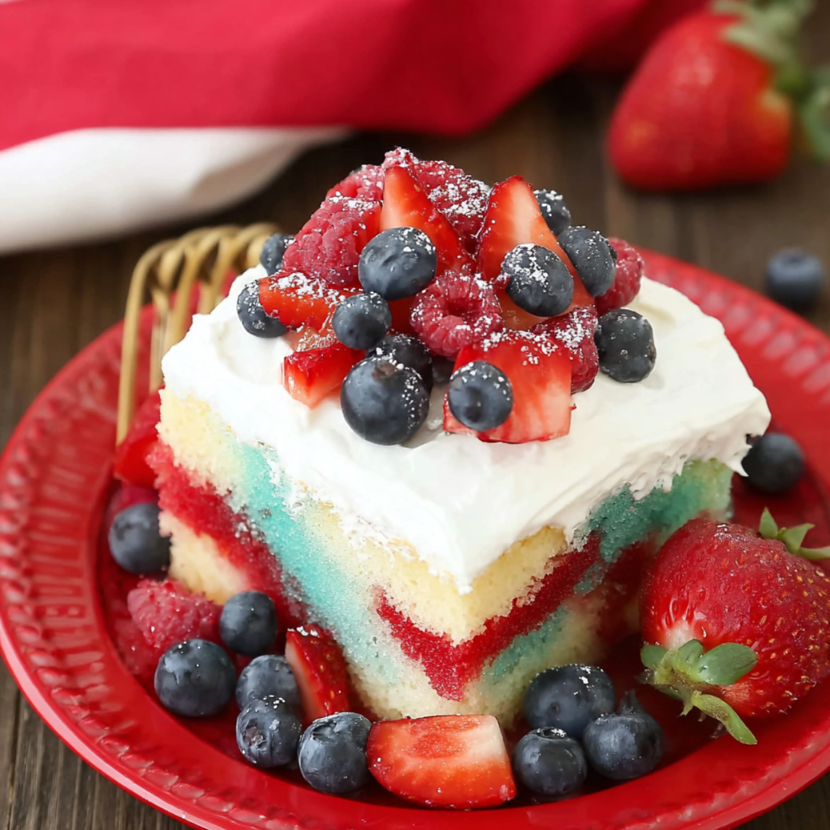 Berry Poke Cake