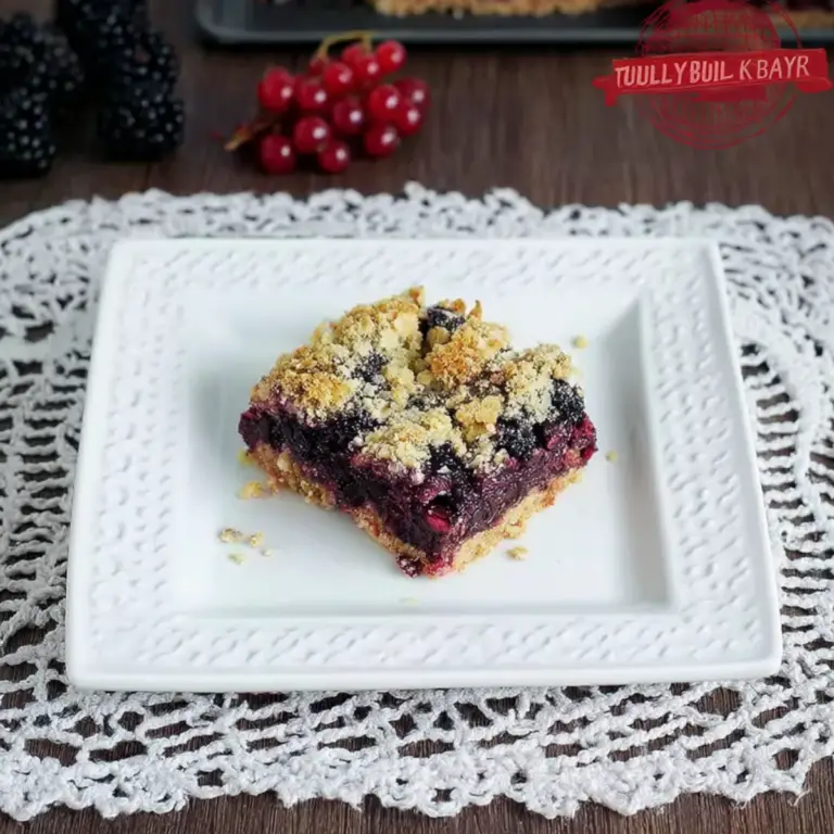 Black Mulberry Crumble Bar