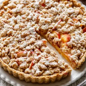 Nectarine Crumb Tart