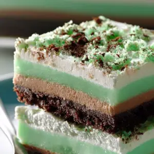 Creme de Menthe Squares