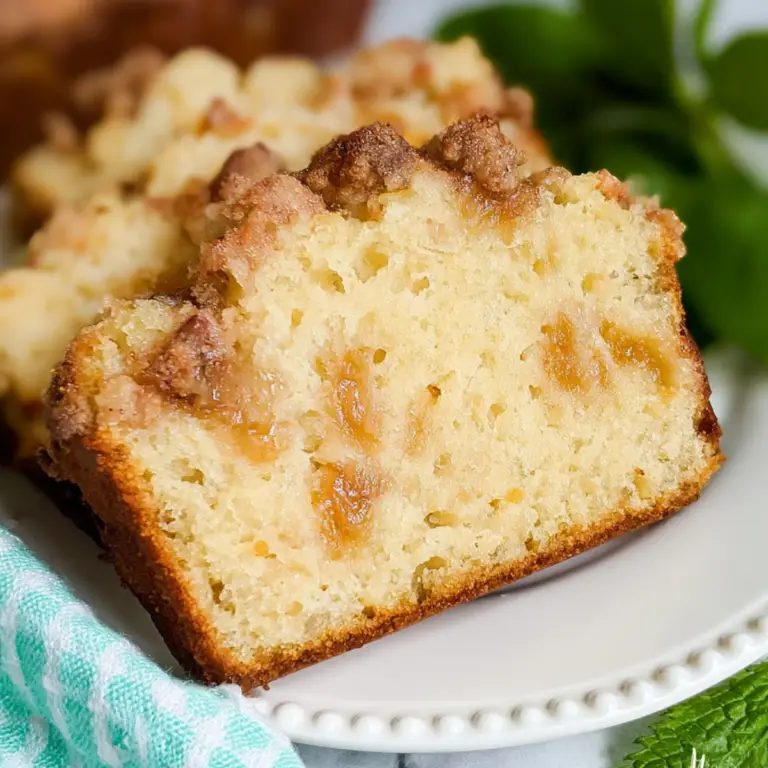 FRESH PEACH COBBLER BREAD