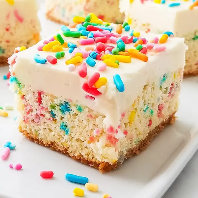 Funfetti Cheesecake Bars