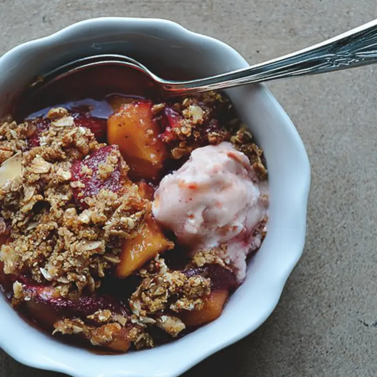 Gluten Free Strawberry Nectarine Crisp
