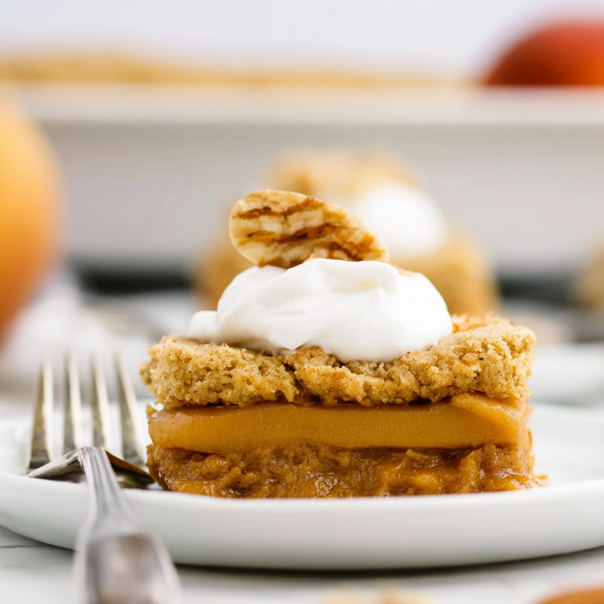 Healthy Peach Cobbler