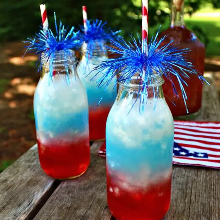 July 4th Layered Drinks