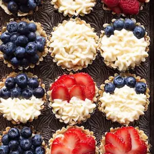 Mini Berry Tarts for 4th of July