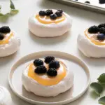 Mini Meringues with Lemon Curd