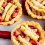 Mini Strawberry Rhubarb Pies