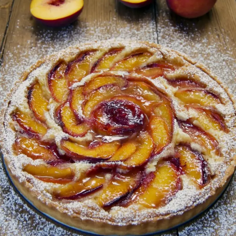 Nectarine Frangipane Tart