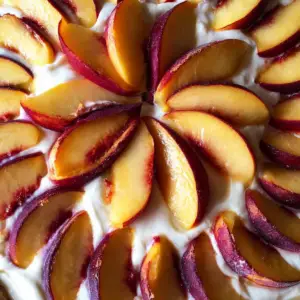 Nectarine and Mascarpone Tart