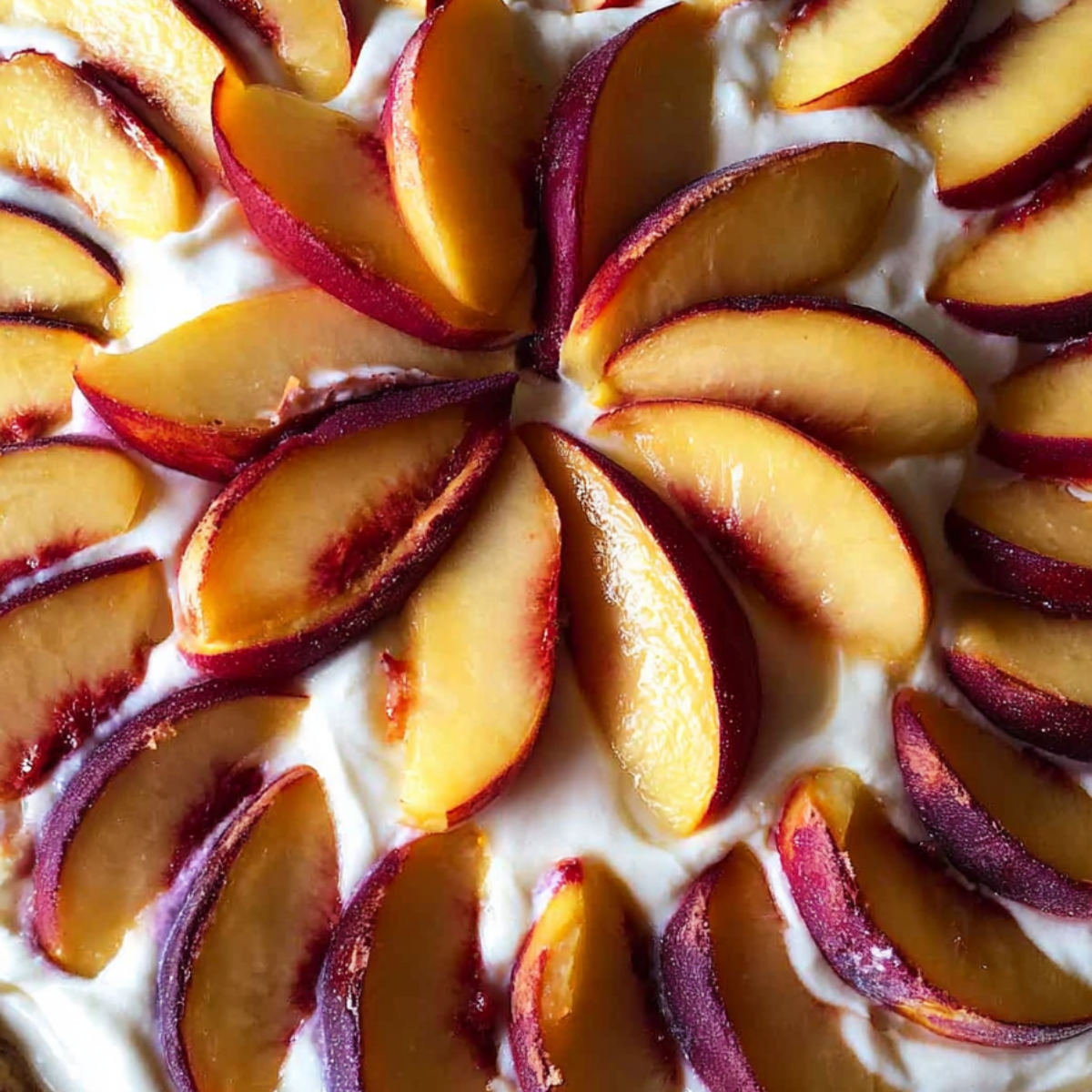 Nectarine and Mascarpone Tart