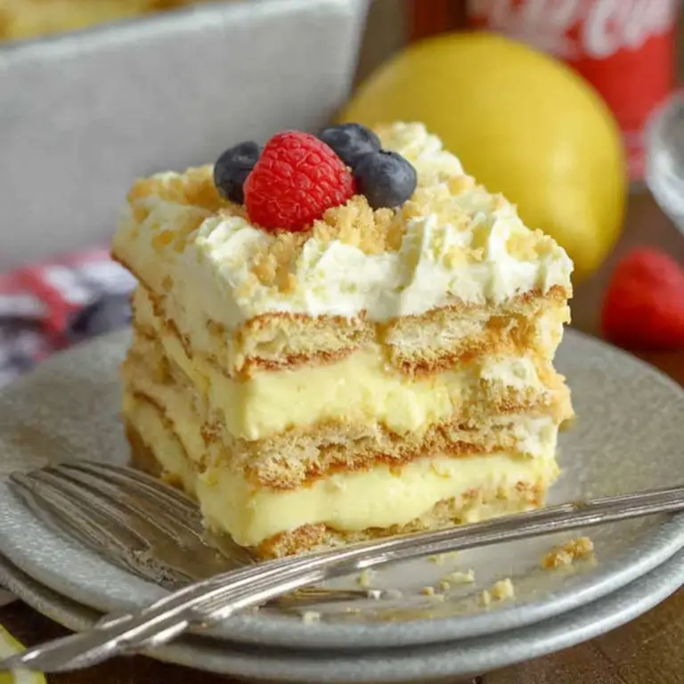 No Bake Lemon Icebox Cake