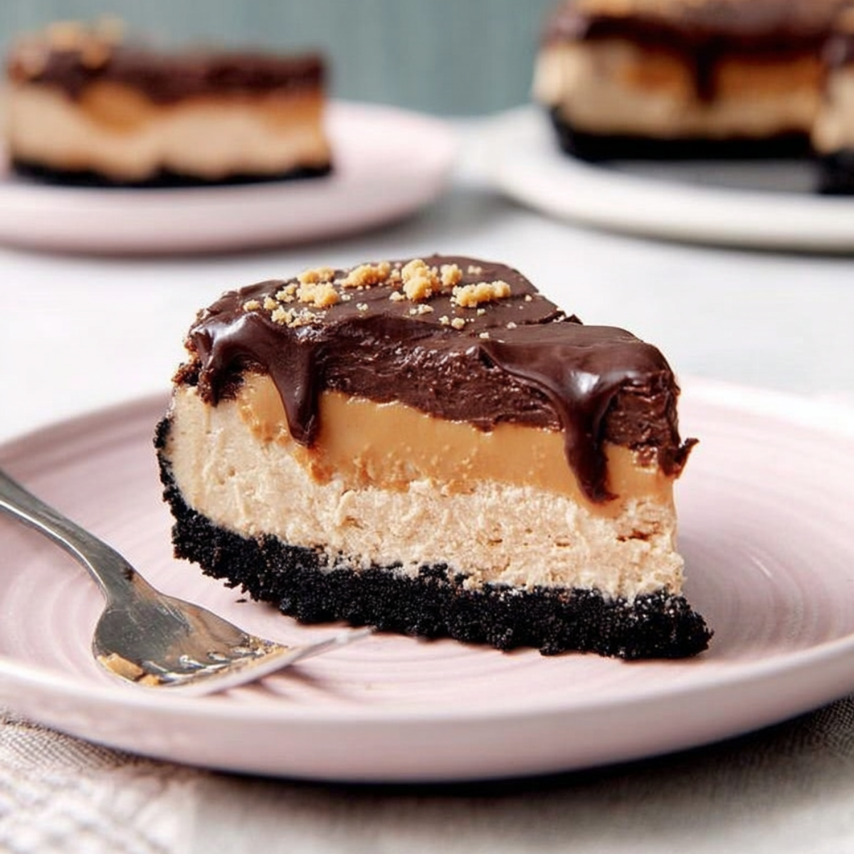 No Bake Peanut Butter Cheesecake