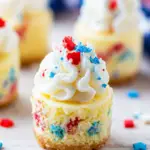 Patriotic Mini Cheesecakes