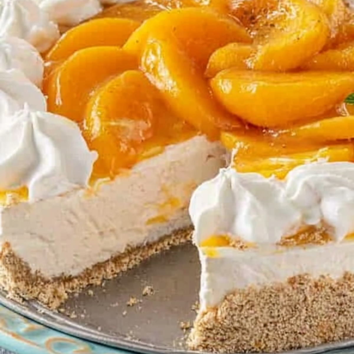 Peach Icebox Pie