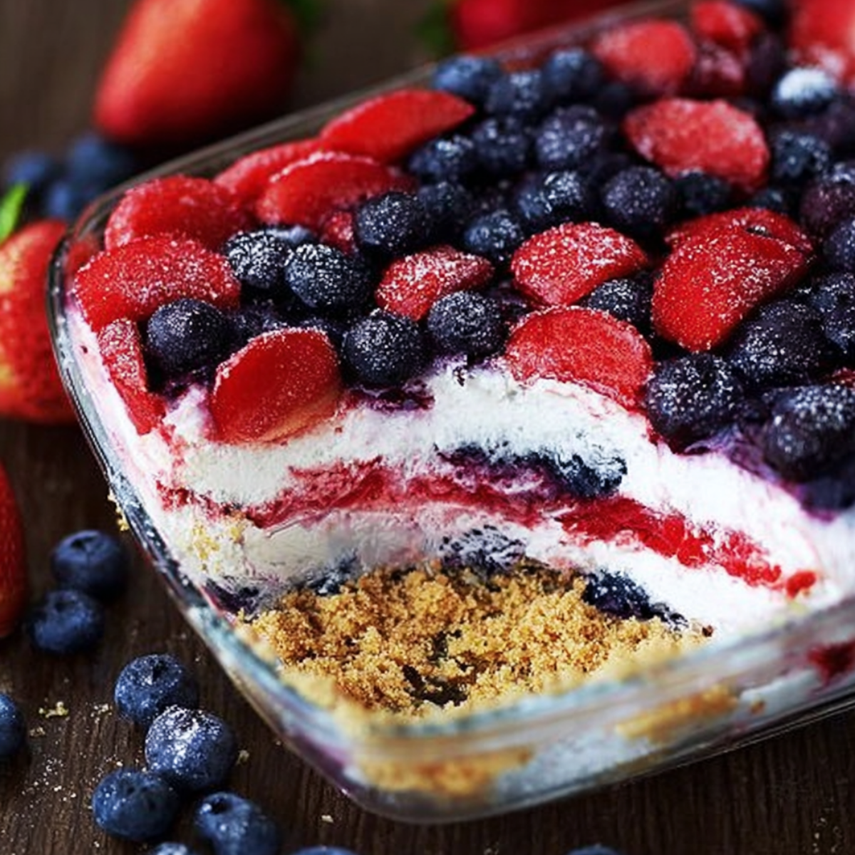 Red White & Blue Mixed Berry Yum Yum