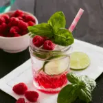 Raspberry Basil Mojito