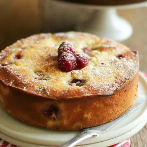 Raspberry Yogurt Cake