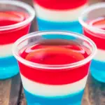 Red White & Blue American Flag Jello Shots