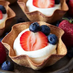 Red White & Blue Tortilla Cups