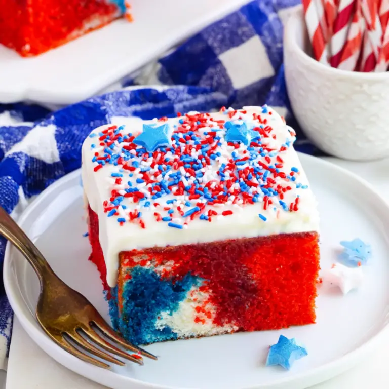 Red White and Blue Cake