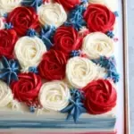 Red White and Blue Patriotic Cake