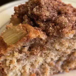 Rhubarb Coffee Cake with Buttermilk
