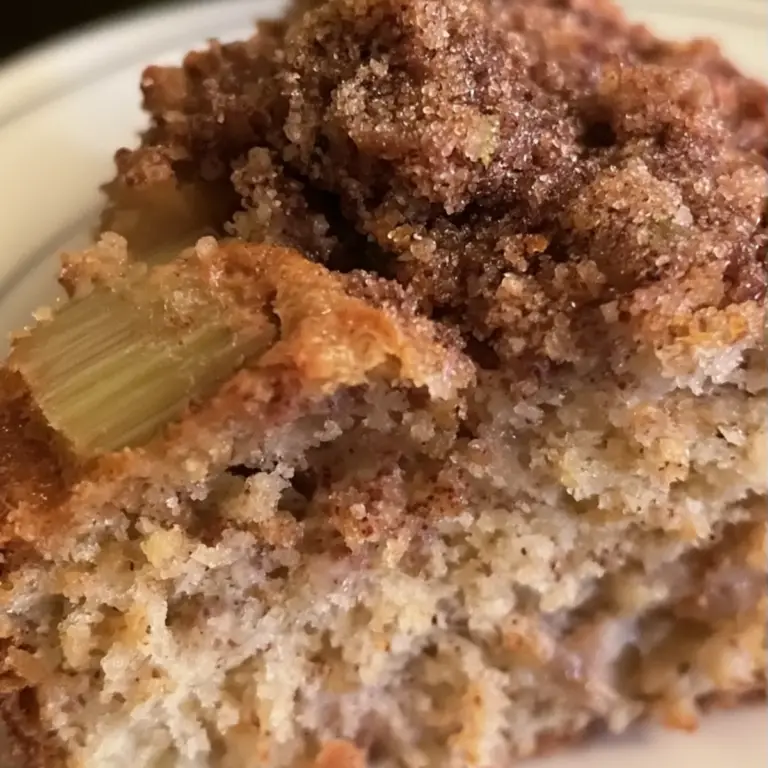 Rhubarb Coffee Cake with Buttermilk