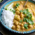 Slow Cooker Red Lentil Chickpea Curry