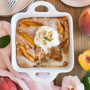 Small Batch Peach Cobbler