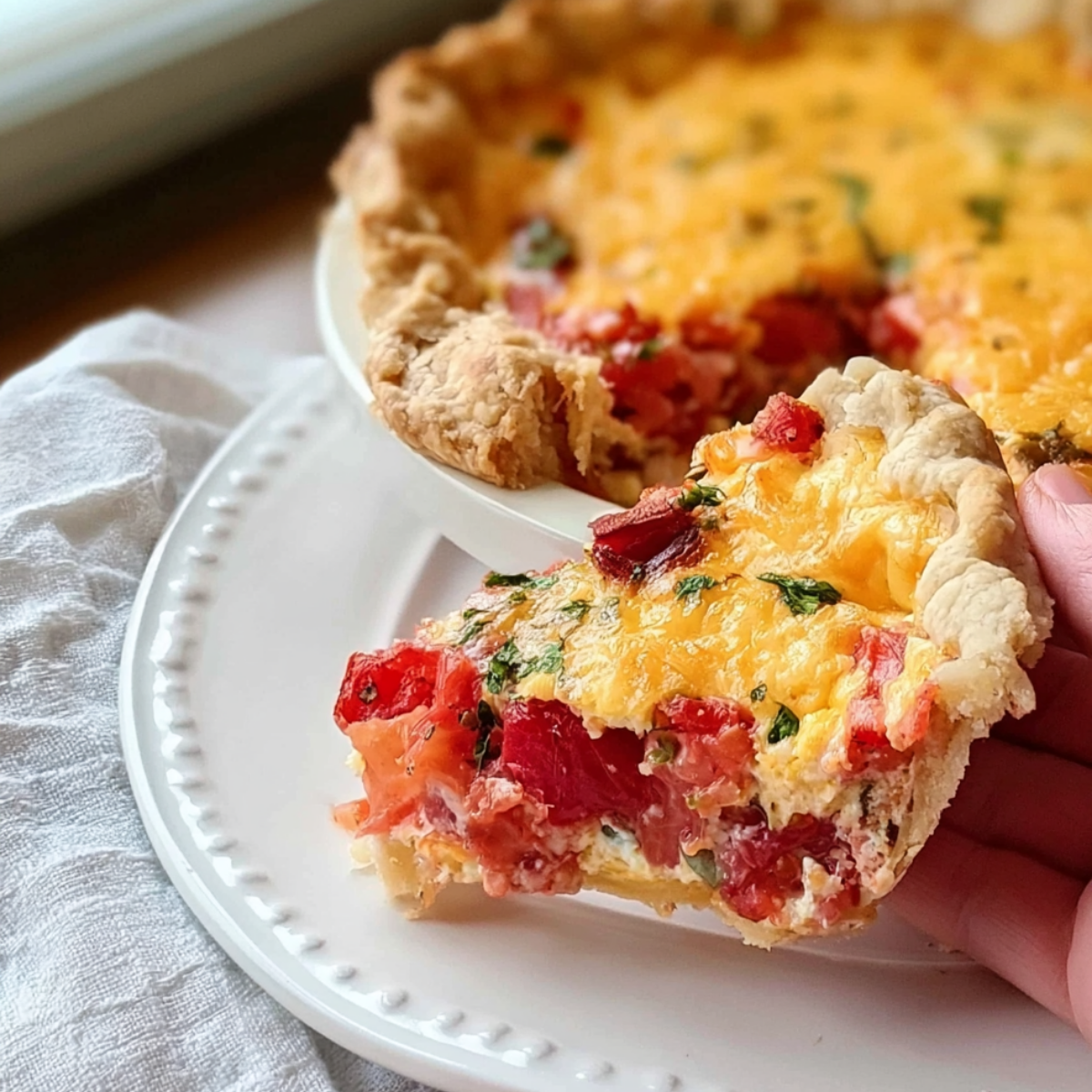Southern Tomato Pie with Sourdough Pie Crust