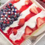 Strawberry Jello American Flag Cake