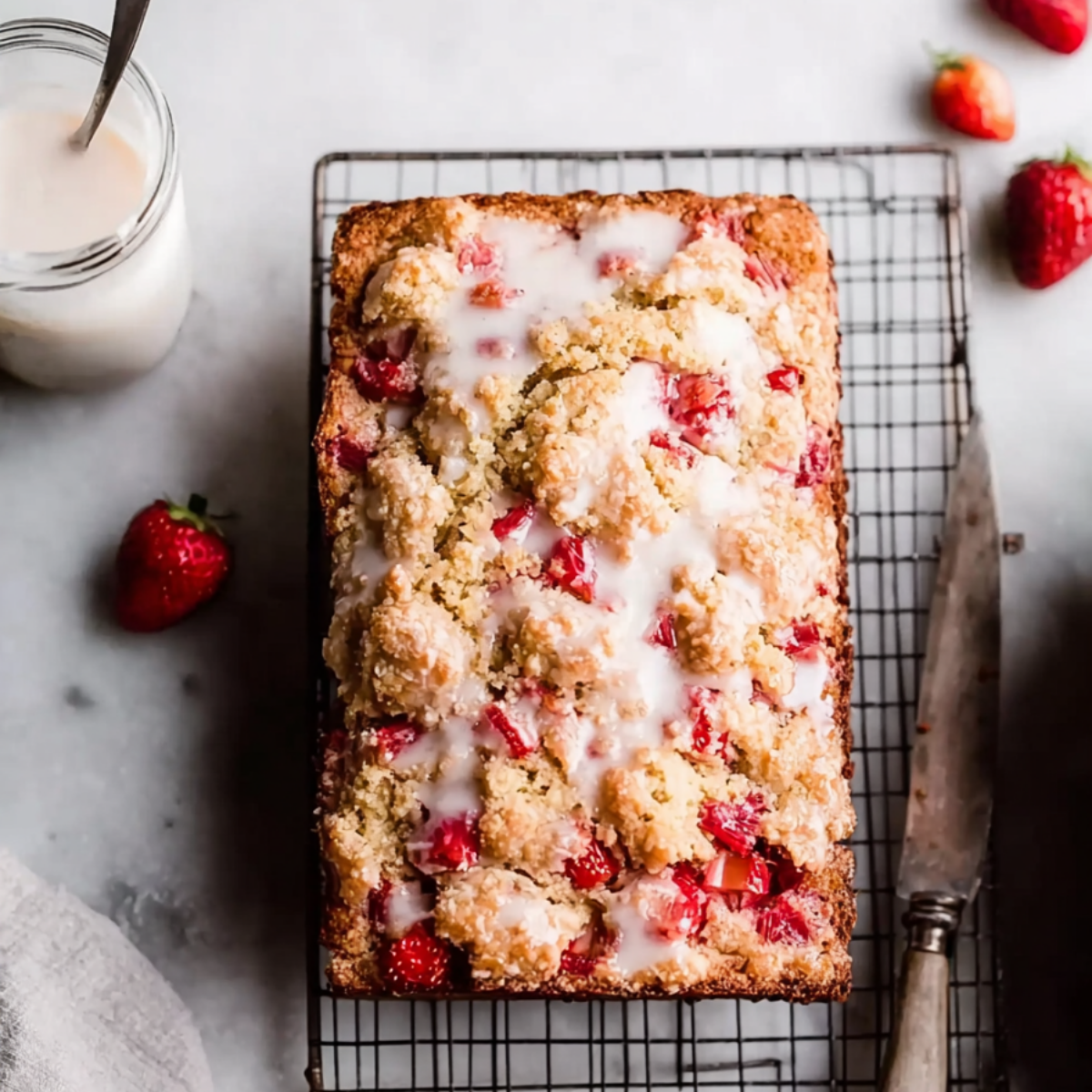 Strawberry Rhubarb Bread
