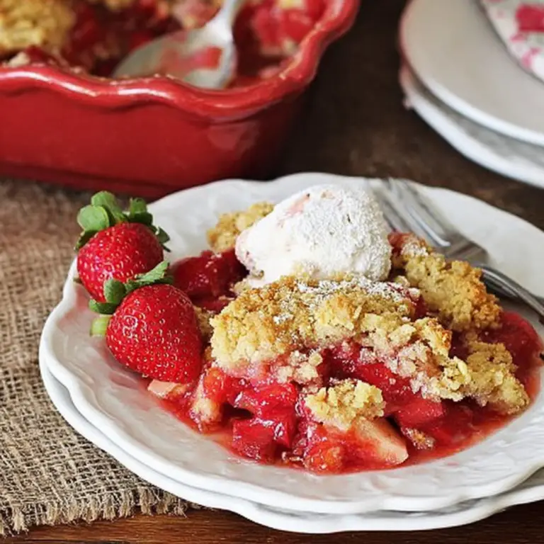 Strawberry Rhubarb Dump Cake