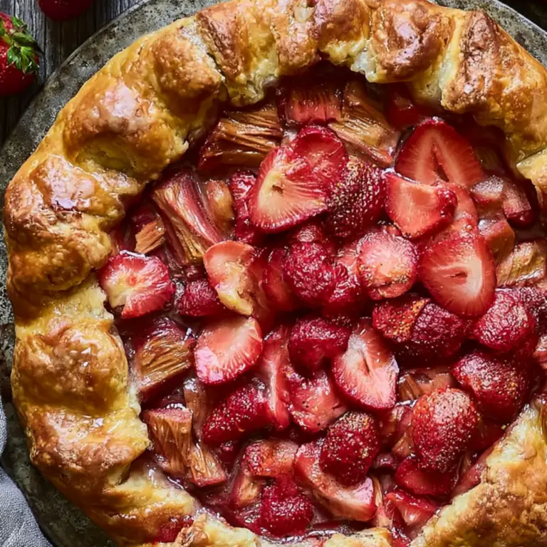 Strawberry Rhubarb Galette