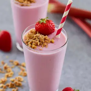 Strawberry Rhubarb Pie Smoothie