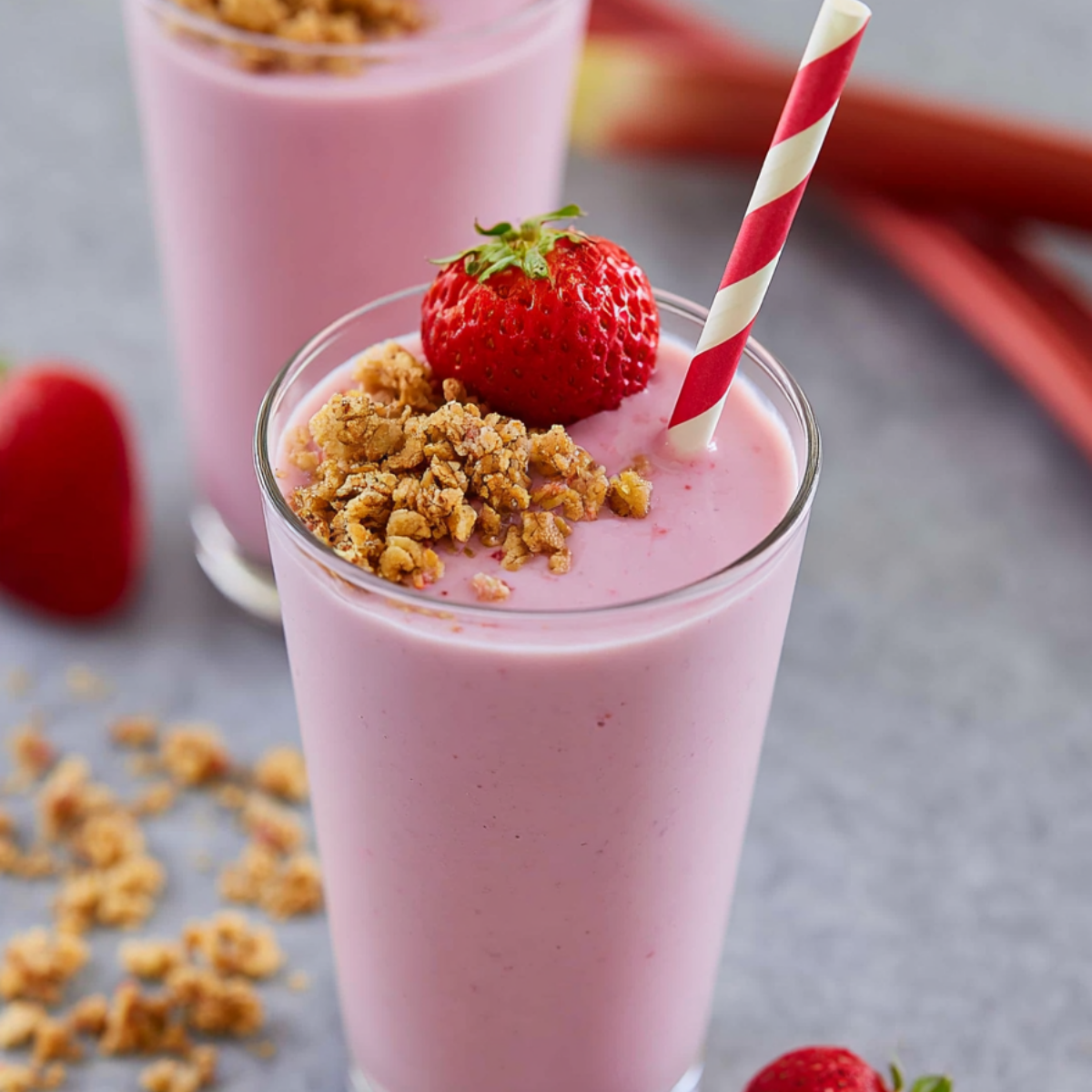 Strawberry Rhubarb Pie Smoothie