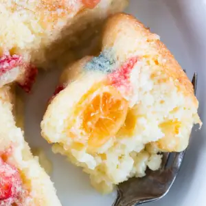 Upside Down Fruit Cocktail Cake with Coconut